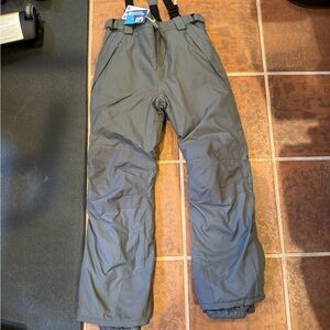 Kids Gray Snow Pants